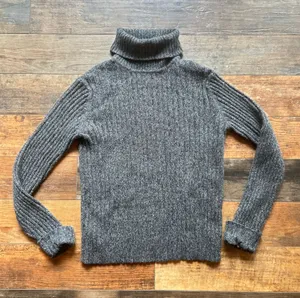 Eddie Bauer Gray Turtleneck Sweater medium thumbnail 1