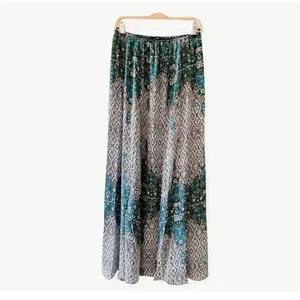 Olivaceous Bohemian Maxi Skirt ( NWOT) SZ M thumbnail 2