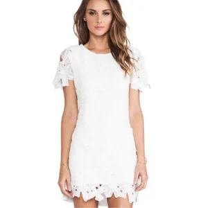 Womens Revolve J.O.A Los Angeles White Floral Lace Sheath Dress - Sz XS thumbnail 2