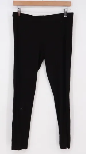 Unbranded Leggings Womens M Black Slim Fit Stretch Casual Good thumbnail 1