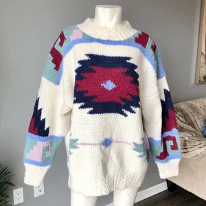Vintage Susann D hand knitted Aztec Sweater thumbnail 1
