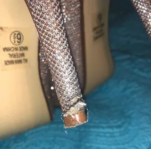 gold sparkly pumps Size 6.5 thumbnail 3