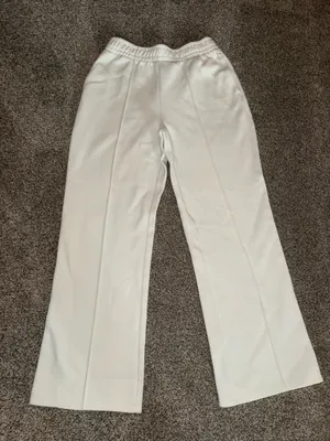 Calvin Klein Women's High-Waisted Wide Leg Lounge Pants with Front Seam thumbnail 1