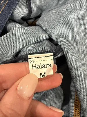 Halara Denim Halter Mini Dress thumbnail 4