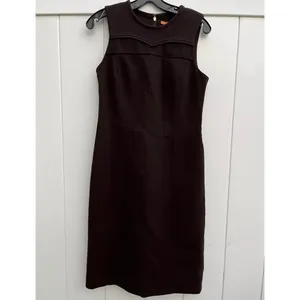Tory Burch black shift work dress thumbnail 4