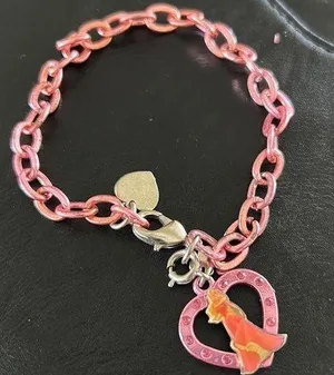 Charm It Disney Sleeping Beauty Bracelet Pink thumbnail 1
