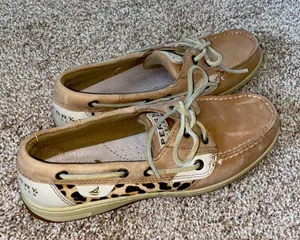Sperry Angelfish Leopard Jacquard Slip-On Boat Shoe thumbnail 2