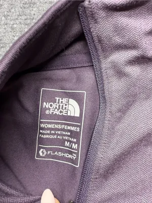 The North Face women's Medium Flashdry Purple Quarter-Zip Performance Top thumbnail 4