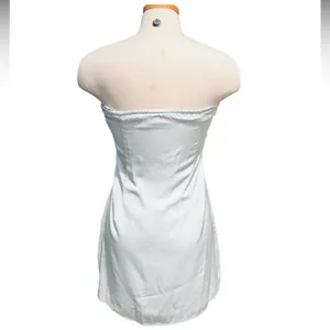 Princess Polly Irena Strapless Mini Dress Light Blue Size 10 NWOT thumbnail 9