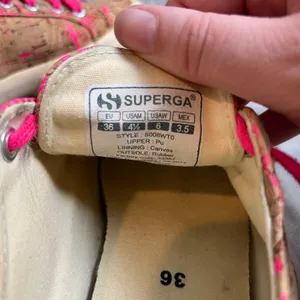 Superga Shiny Cork‎ Hot Pink Loafers Women’s Size 6 thumbnail 6
