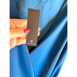 NWT Lulus Blue Wrap Cocktail Dress - Size M thumbnail 6