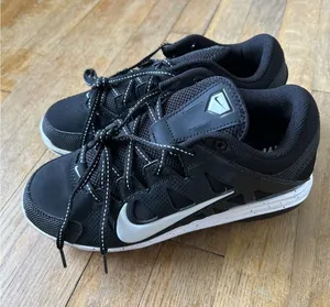 Nike Hyperdiamond 2 Pro Women Black White Metal Softball Cleats 856492-011 thumbnail 1