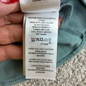 Lauren Ralph Lauren Black Label Wrap Top Womens L Teal Peplum Jersey V Neck Soft thumbnail 10