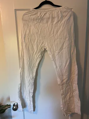 Cotton On White Linen Pants thumbnail 3