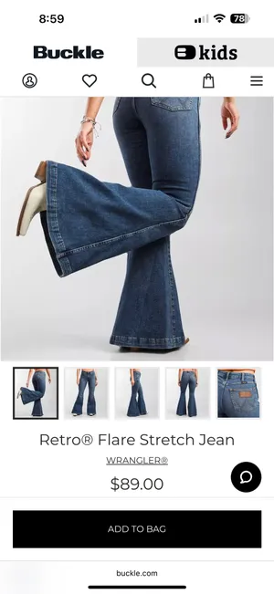 Wrangler Bell Bottom Jeans thumbnail 5