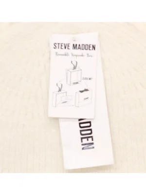 NEW Steve Madden Beanie and Fringe Scarf Gift Set SMA-5518 Antique White thumbnail 5