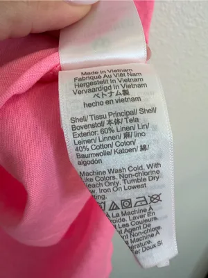 J. Crew Sleeveless Linen Blend V-Neck Top Pink XXS thumbnail 3