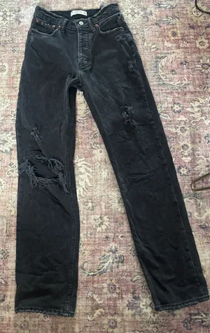 Abercrombie Jeans Dad High-Rise Black thumbnail 1