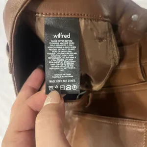 Wilfred The Melina High-Waisted Vegan Leather Pants In Cognac Brown Size 4 thumbnail 10