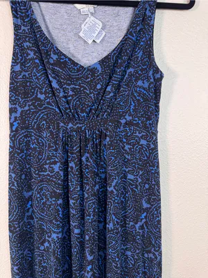 Boden Blue Black Printed Mini Dress Womens 8P Stretch Comfort Sleeveless Casual thumbnail 11