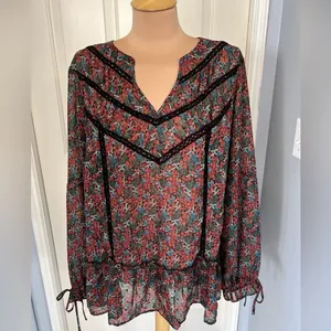 Matilda Jane Floral Carol Top Boho Peasant Prairie Hippie Cottagecore Womens XXL thumbnail 2