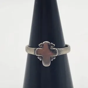 Sterling Silver Cross Ring (6) thumbnail 2