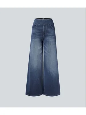 Halara Flex™ High Waisted Pockets Baggy Wide Leg Washed Casual Jeans Size XL NWT thumbnail 3