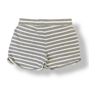 White + Warren Striped Drawstring Shorts Womens Size S‎ Gray White Lounge thumbnail 7