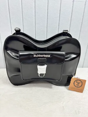 Dr. Martens Black Kiev VEGAN Bow Bag Crossbody Backpack 2-Way Purse thumbnail 2