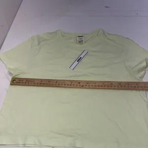 Victoria's Secret VS PINK Cotton Basic Light Green Crop Top Tee Shirt Sz XS NWT thumbnail 11