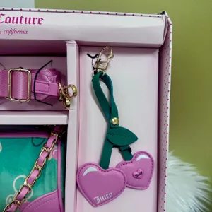 Juicy Couture Heritage Cherry Barrel Bag Gift Set Green Charm Mini Crossbody thumbnail 5