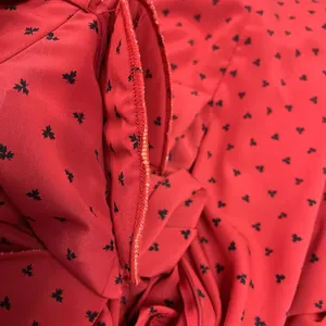 Vintage Adolfo‎ Saks Fifth Avenue Dress Maple Leaf Print Bow Secretary Mod S/M thumbnail 9