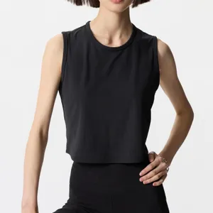 Uniqlo AIRism Soft Ribbed T-Shirt | Sleeveless Tank Top NWT Black XS thumbnail 1