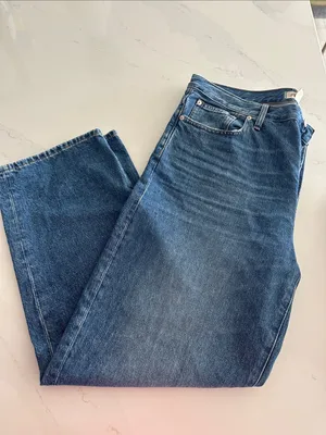 Madewell Low-Slung Straight‎ Jeans medium wash size 31 NWOT thumbnail 2