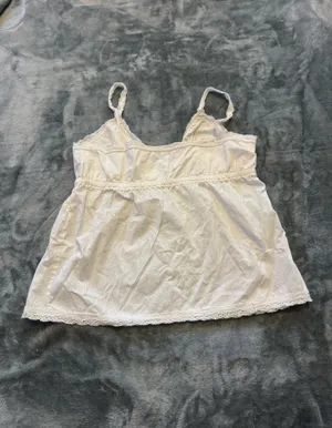 Brandy Melville White Babydoll Top thumbnail 2