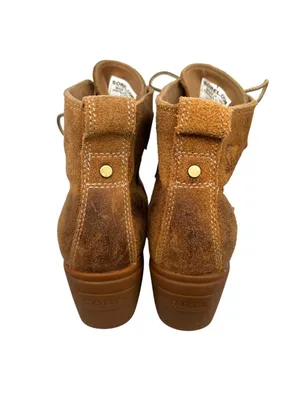 Sorel Toronto Lace-Up Wedge Ankle Boots Waterproof Camel Brown Size 6 thumbnail 6