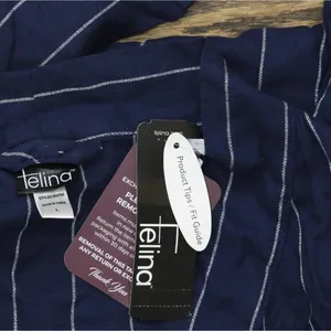 NEW Felina Womens Mirielle Robe Peacoat 900794 Navy Blue L thumbnail 3