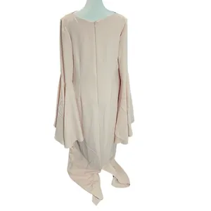 Sposa Bella Blush Pink Bell Sleeve Formal Gown Maxi Dress Womens M thumbnail 4