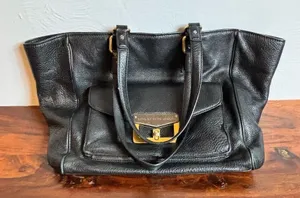 Marc by Marc Jacobs Bianca Hayley Black‎ Tote Bag Gold Hardware thumbnail 1