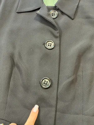 Valerie Stevens Black Cropped Tailored Blazer Size 10 thumbnail 7