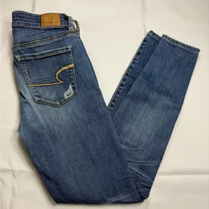 American Eagle Outfitters Women's Skinny Jeans - Blue thumbnail 1