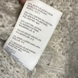 Anthropologie‎ Open Knit Cardigan Waffle Knit Cozy Layering Neutral Size M thumbnail 4