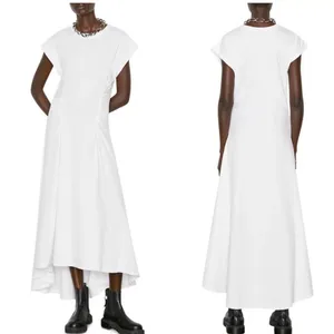 Frame Fitted Flare Cotton Midi Dress Size XS Tshirt Dress Cinched Waist thumbnail 2