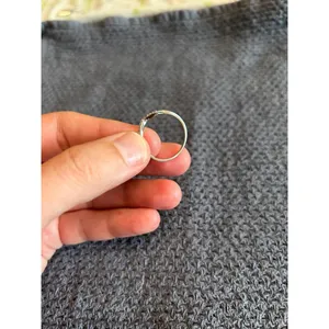 Missing 1 stone size 8 woman ring 925 stearling silver thumbnail 4