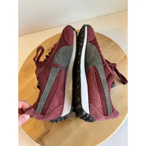 Puma Maroon Gray Genuine Suede Leather Lace Up Sneakers Shoe Size 8 Women's thumbnail 5