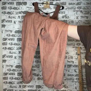 American Eagle | women pink corduroy overalls thumbnail 4