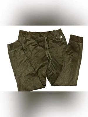 Gap GapFit Brushed Tech Jersey Joggers Dark Olive Loungewear Workout Small thumbnail 4