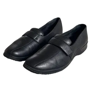 Easy Spirit Musthaves Black Leather Loafers Hook and Loop‎ Strap Shoes Womens 11 thumbnail 2