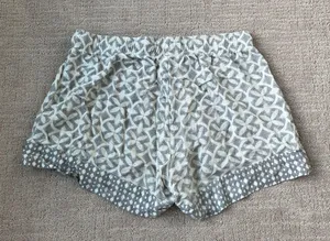 Gray and White Flowy Shorts thumbnail 2