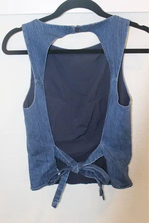 Hollister Denim Open Back Top thumbnail 5